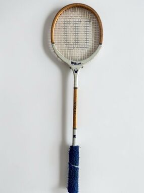 Vintage Wilson Wood Squash Racquet Classic Sports Decor Gift